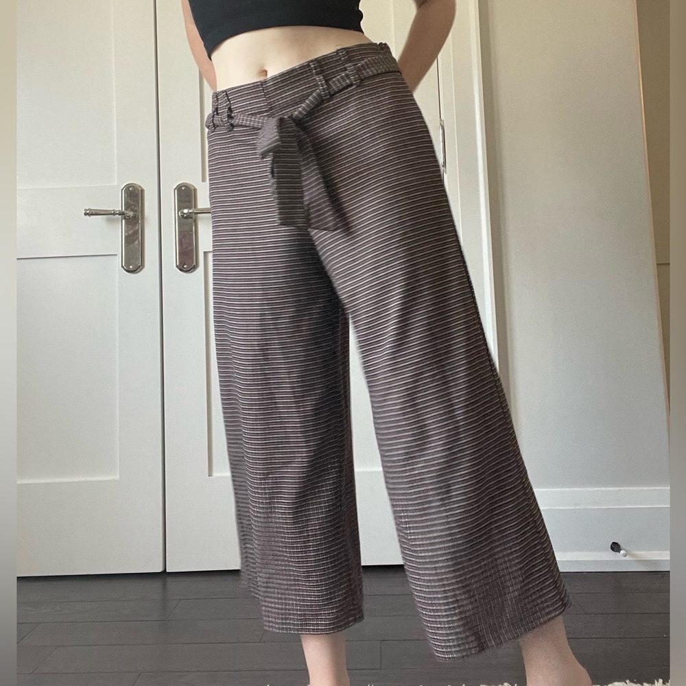 Zara Brown Houndstooth Trousers